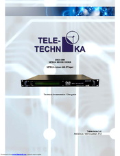 Teletechnika Ltd. DHD-1000 Technical Documentation/User Manual