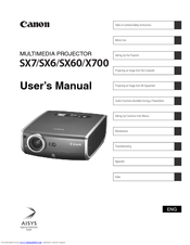 Canon SX6 User Manual