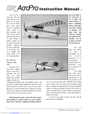 Acro Pro SR Instruction Manual