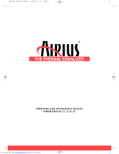 Airius System 15 Operating And Installation Manual