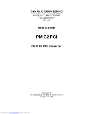 Dynamic Engineering PMC2PCI User Manual