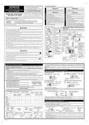 Hitachi RAS-18EX9G Installation Manual
