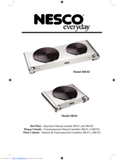 Nesco Everyday SB-01 Operation Manual