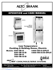 AltoShaam 1000-TH-II-SPLIT Operation And Care Manual