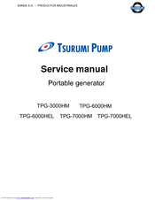 Tsurumi Pump TPG-6000HEL' TPG-7000HM' TPG-7000HEL Service Manual