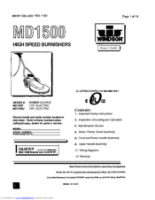 Windsor MD15OOJ Owner's Manual