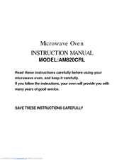 Akai AM820CRL Instruction Manual