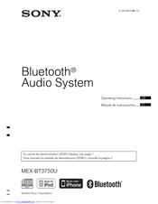 Sony MEX-BT3750U Operating Instructions Manual