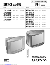 Sony TRINITRON KV-21C5B Service Manual