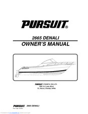Pursuit 2665 DENALI Owner's Manual