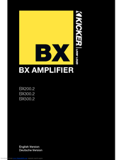 Kicker BX300.2 Owner's Manual