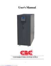 CBC 38830 User Manual