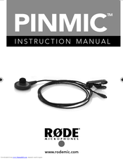 Rode Microphones Pinmic Instruction Manual