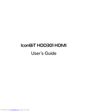 IconBiT HDD301 HDMI User Manual