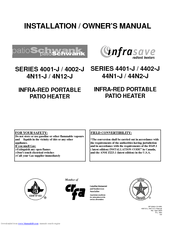 Schwank 4001-J SERIES Installation & Owner's Manual