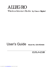 Grace Digital Audio ALLEGRO GDI-IRD4000 User Manual
