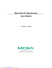 Moxa Technologies VPort 25 Series User Manual