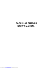 ICP Electronics RACK-314A User Manual