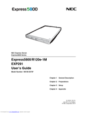NEC Express5800/R120e-1M EXP291 User Manual