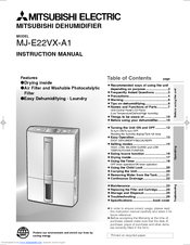 Mitsubishi Electric MJ-E22VX-A1 Instruction Manual