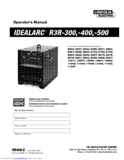 Lincoln Electric IDEALARC R3R-300 Operator's Manual