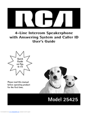Rca 25425 User Manual