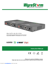 WyreStorm EX-1UTP-IR-50-POH Instruction Manual