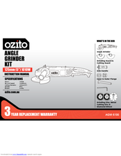 Ozito ANGLE GRINDER KIT Instruction Manual