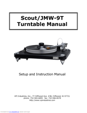VPI Scout/JMW-9T Setup And Instruction Manual