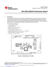 Texas Instruments AN-1650 LM34919 User Manual