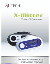X4-Tech X-mitter Instruction Manual