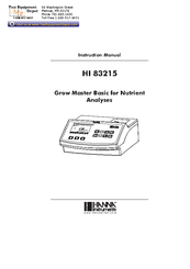 Hanna Instruments HI 83215 Instruction Manual