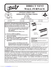 Cozy DVCF557B Direct Vent Counter Flow Wall Furnaces, 55000 BTU:  : Tools & Home Improvement