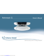 Cetacea Sound Astronaut CL Owner's Manual