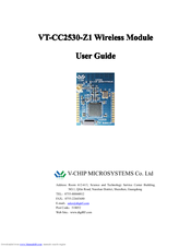 V-Chip Microsystems VT-CC2530-Z1 User Manual