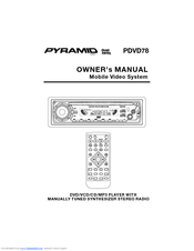 Pyramid PDVD78 Owner's Manual