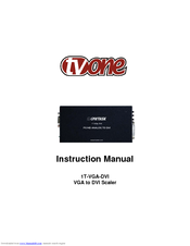 TV One 1T-VGA-DVI Instruction Manual