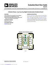 Analog Devices EVAL-ADXL362Z User Manual
