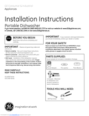 GE GSC3500 Installation Instructions Manual