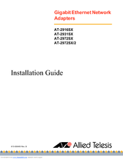 Allied Telesis AT-2916SX Installation Manual