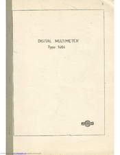 EMG 1464 Manual