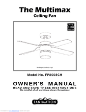 Fanimation Multimax FP8008CH Owner's Manual