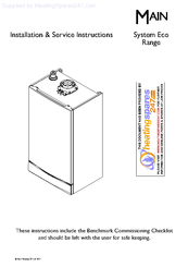 Main System 24 Eco Installation & Service Instructions Manual