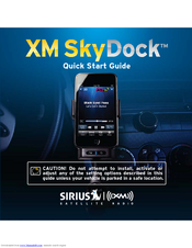 Sirius XM RAdio XM SkyDock Quick Start Manual
