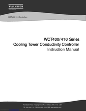 Walchem WCT410 Series Instruction Manual