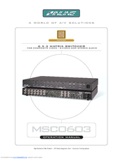 Inline MSC0603 Operation Manual
