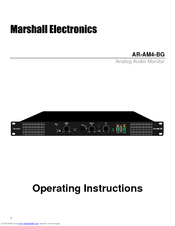 Marshall Electronics AR-AM4-BG Operating Instructions Manual