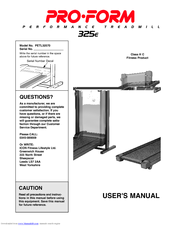 Pro-Form 325E User Manual