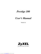 ZyXEL Communications Prestige 100 User Manual