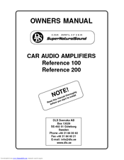 DLS SuperNaturalSound Reference 200 Owner's Manual